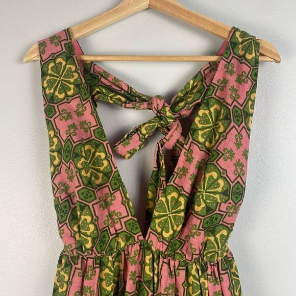 House Of Harlow 1960 Linen Blend Halter Mini Dress - Picture 8 of 9